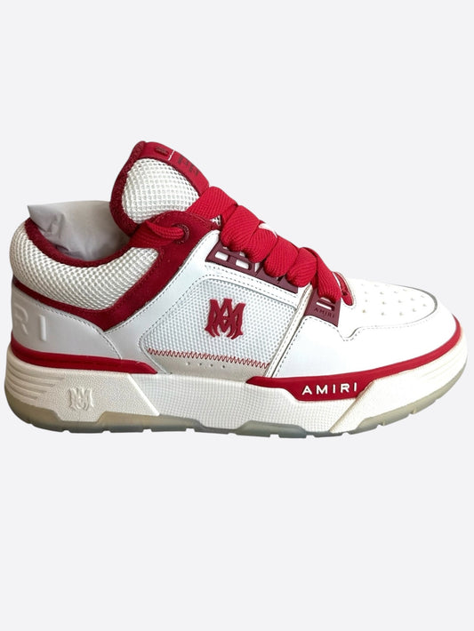 Amiri White & Red MA-1 Sneakers