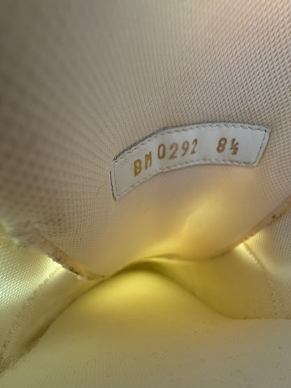 Louis Vuitton White & Blue Logo Run Away Sneakers