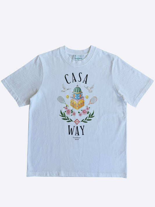 Casablanca White & Multicolor Casa Way Logo T-Shirt