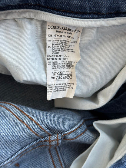 Dolce & Gabbana Blue Distressed Denim Shorts
