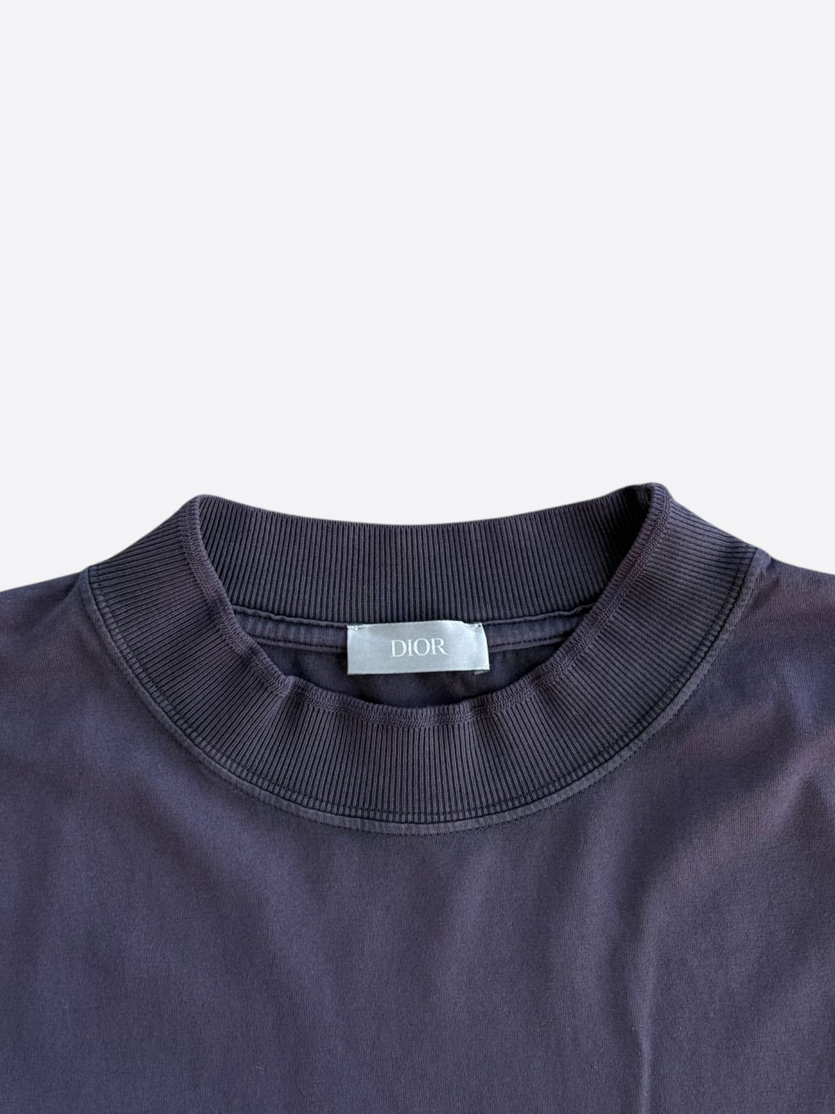 Dior Peter Doig Maroon Embroidered Lion Logo T-Shirt