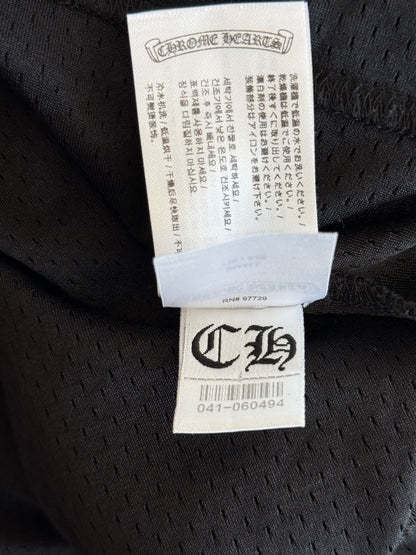 Chrome Hearts Black & White Floral Nylon Mesh Longsleeve Jersey
