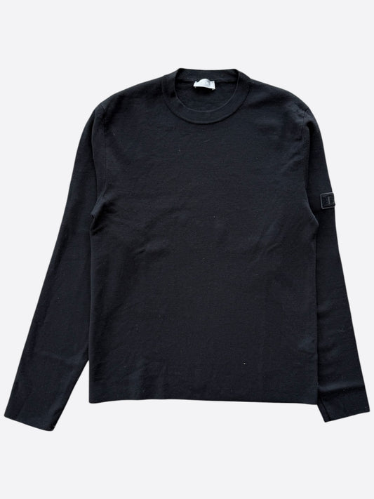 Dior Black Patch Wool Sweater