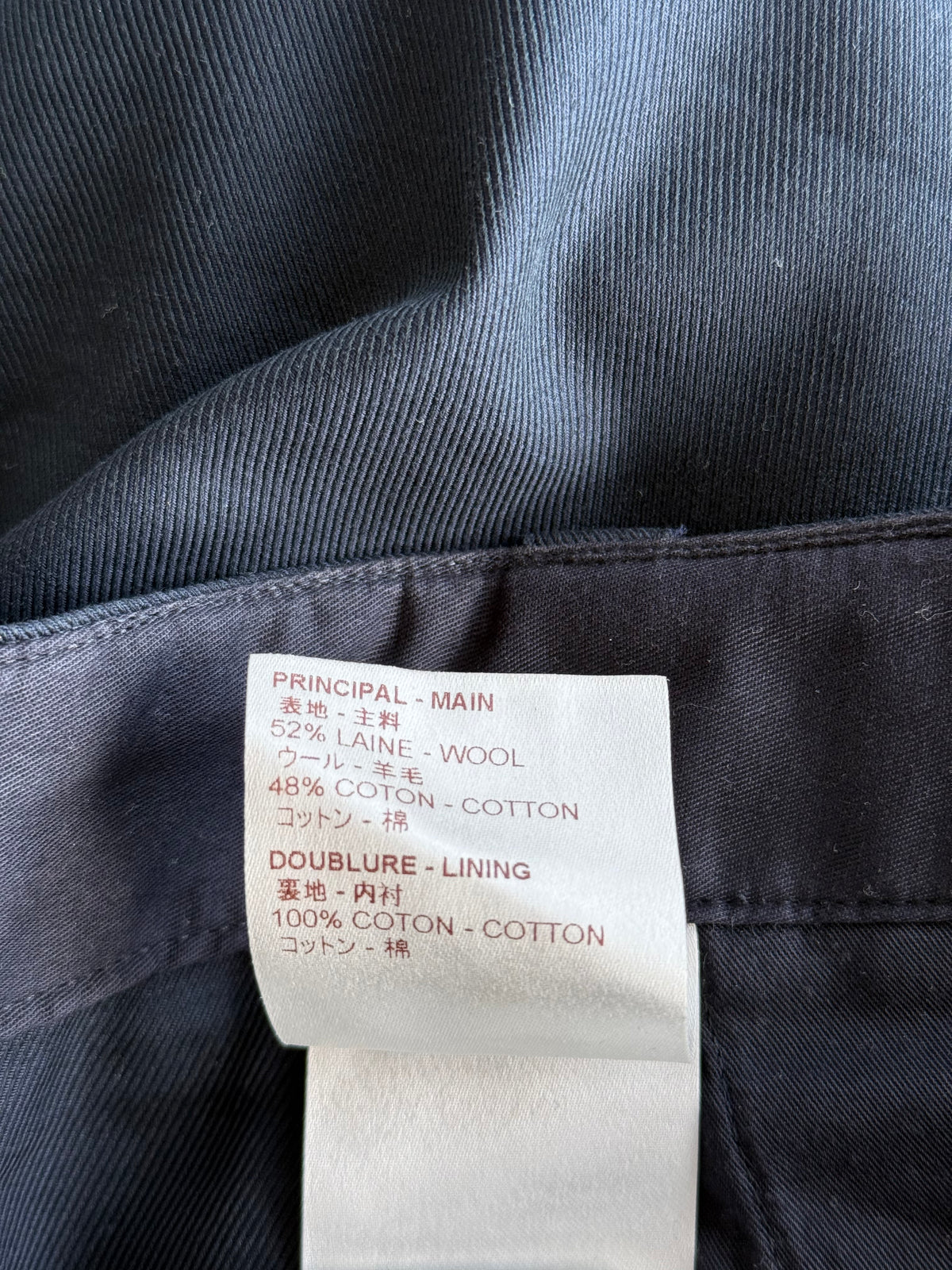 Louis Vuitton Navy Cargo Pants