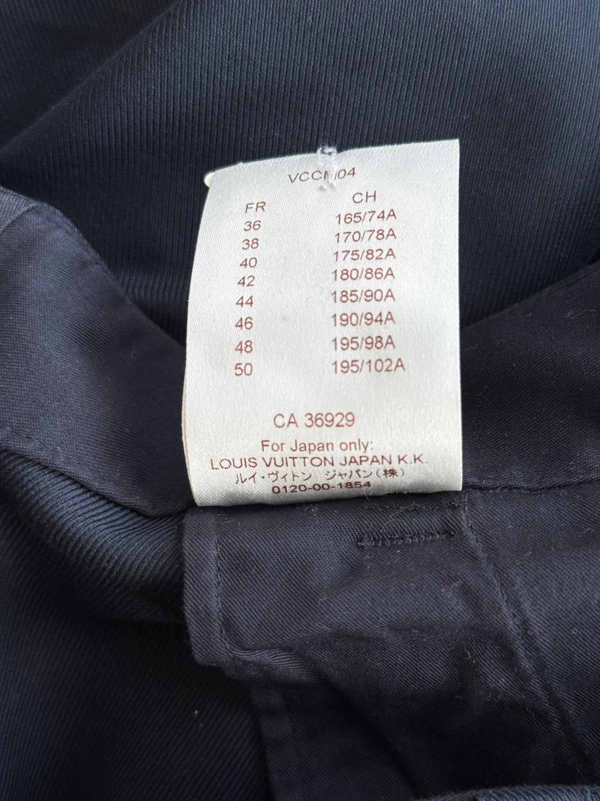 Louis Vuitton Navy Cargo Pants