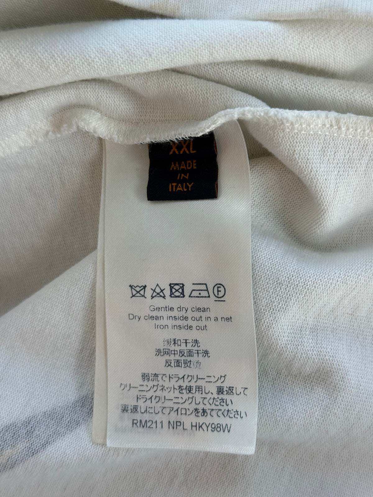 Louis Vuitton White Burning House T-Shirt