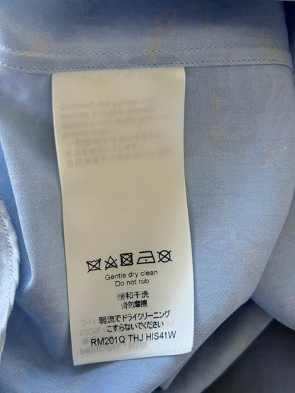 Louis Vuitton Blue Tapestry Monogram Button Up Shirt