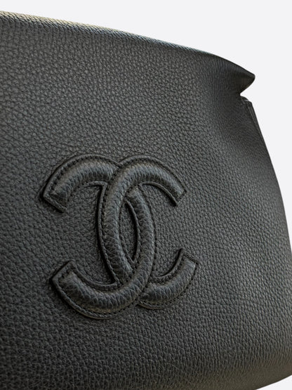Chanel Black Calfskin Metiers D'Art Medium Pouch
