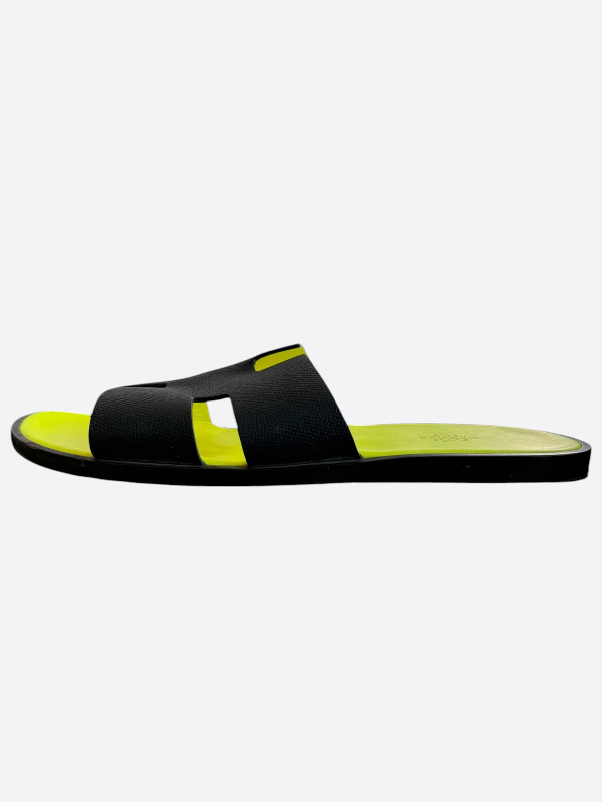 Hermes Black & Yellow Izmir Sandals