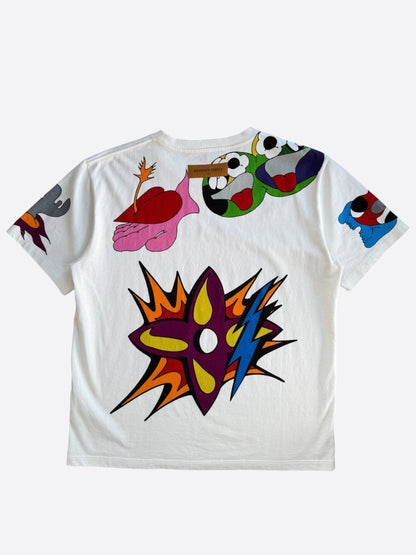 Louis Vuitton White Burning House T-Shirt