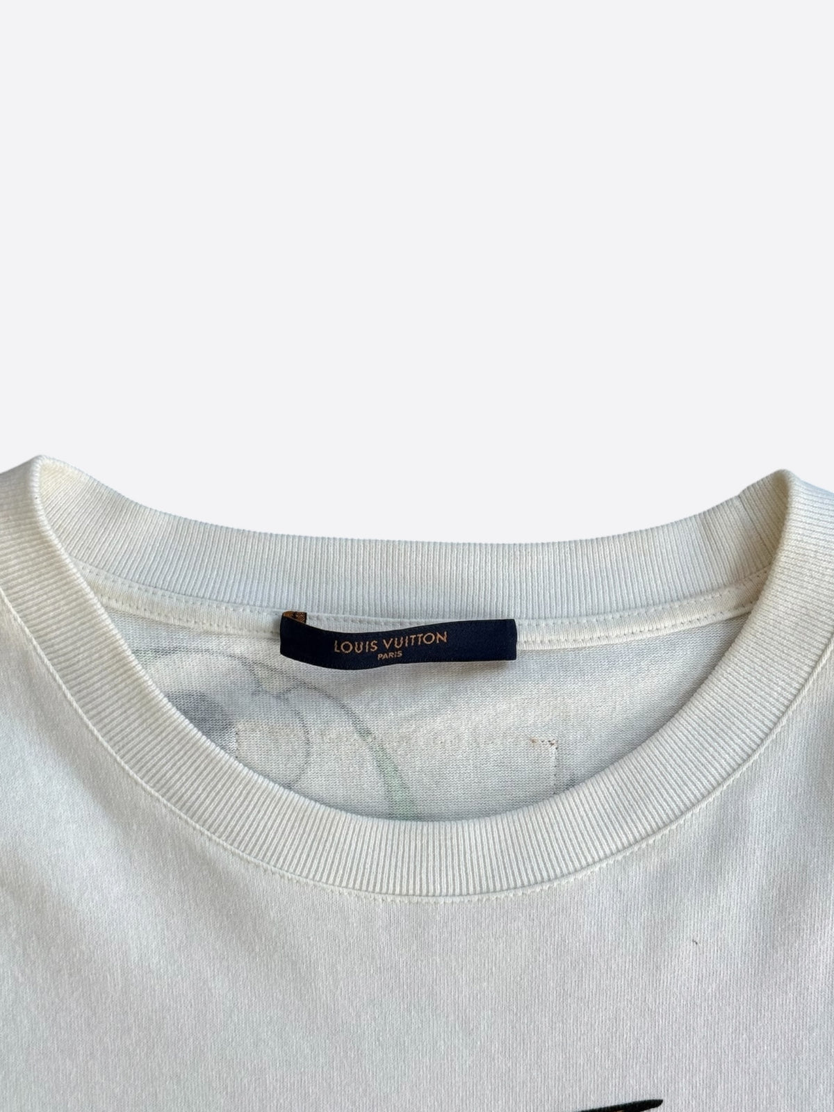 Louis Vuitton White Burning House T-Shirt