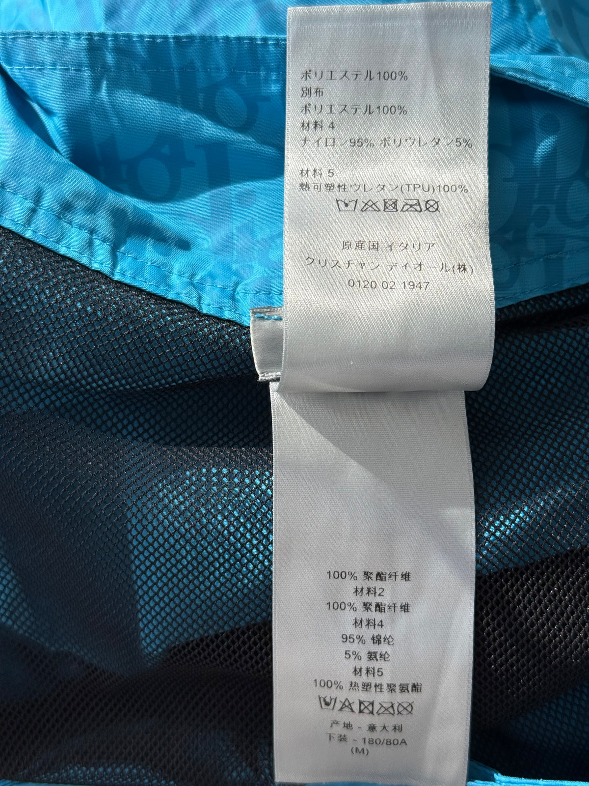 Dior Blue Oblique Swim Shorts