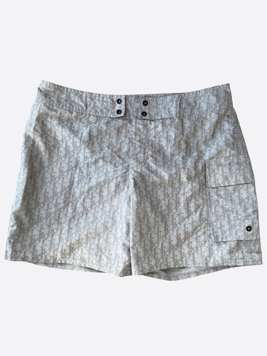 Dior Grey Oblique Swim Shorts