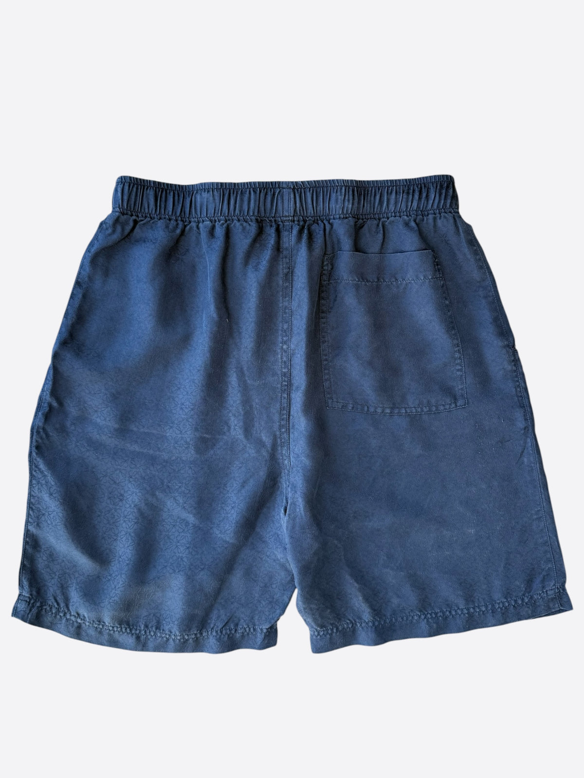 Loewe Navy Jacquard Monogram Shorts