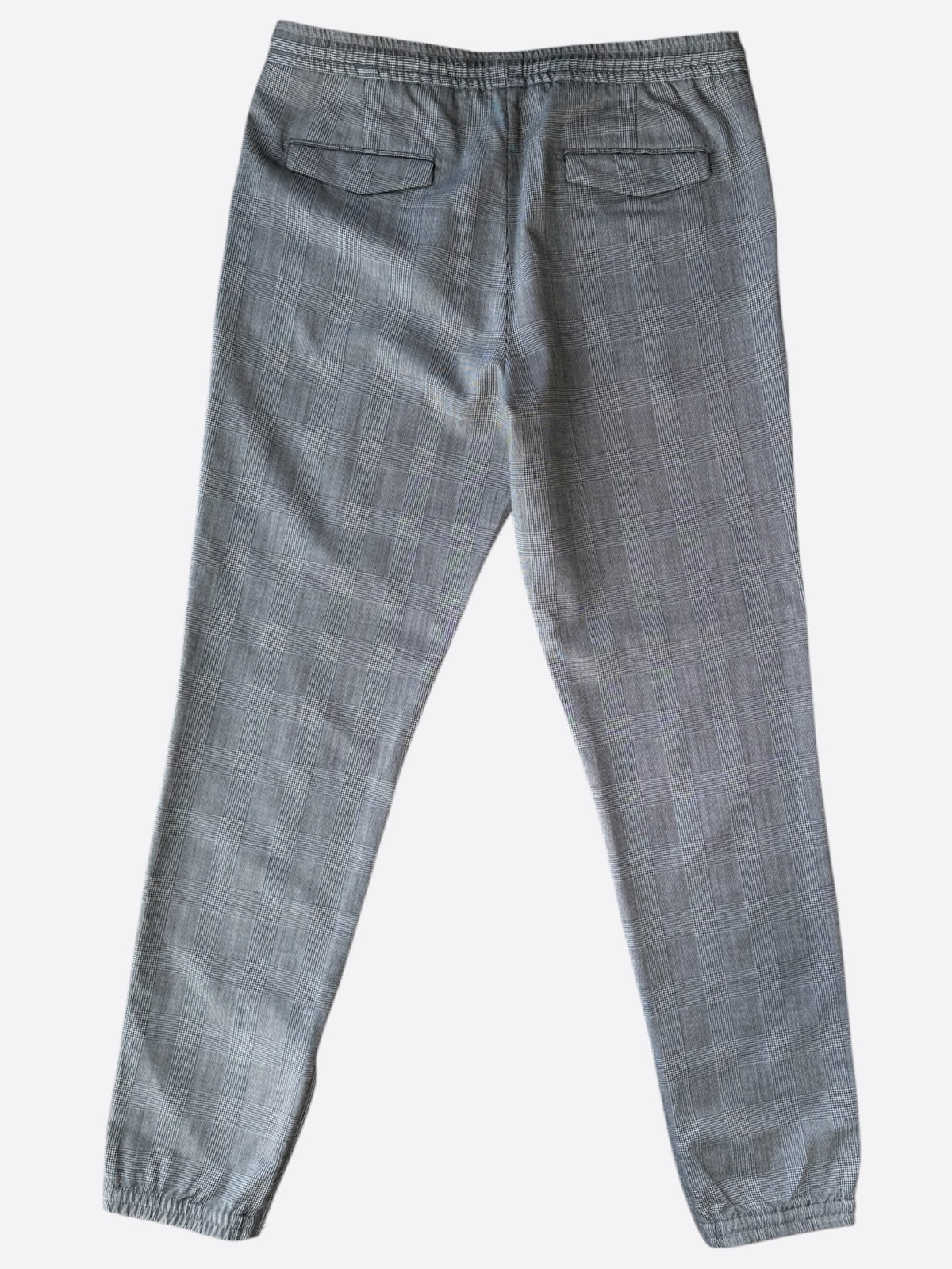 Dior Grey Pleated Wool Jogger Pants