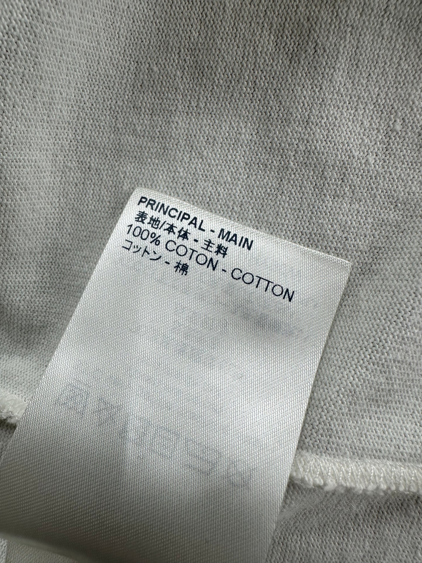 Louis Vuitton White & Black Smoke Logo T-Shirt