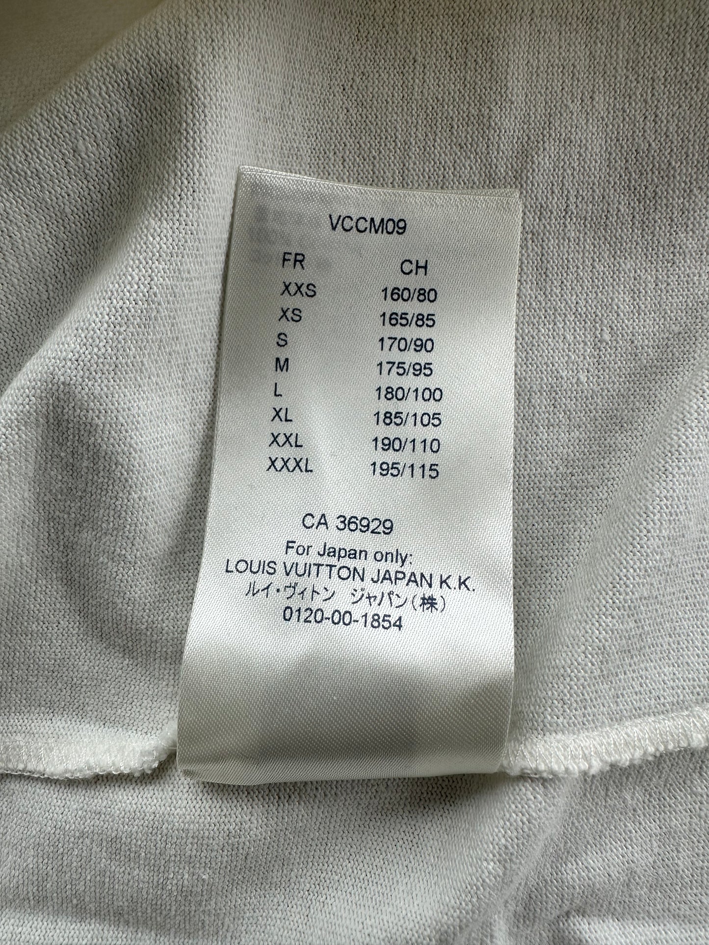 Louis Vuitton White & Black Smoke Logo T-Shirt