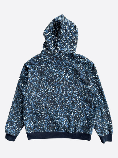 Louis Vuitton Blue Pointillism Monogram Zip Up Hoodie