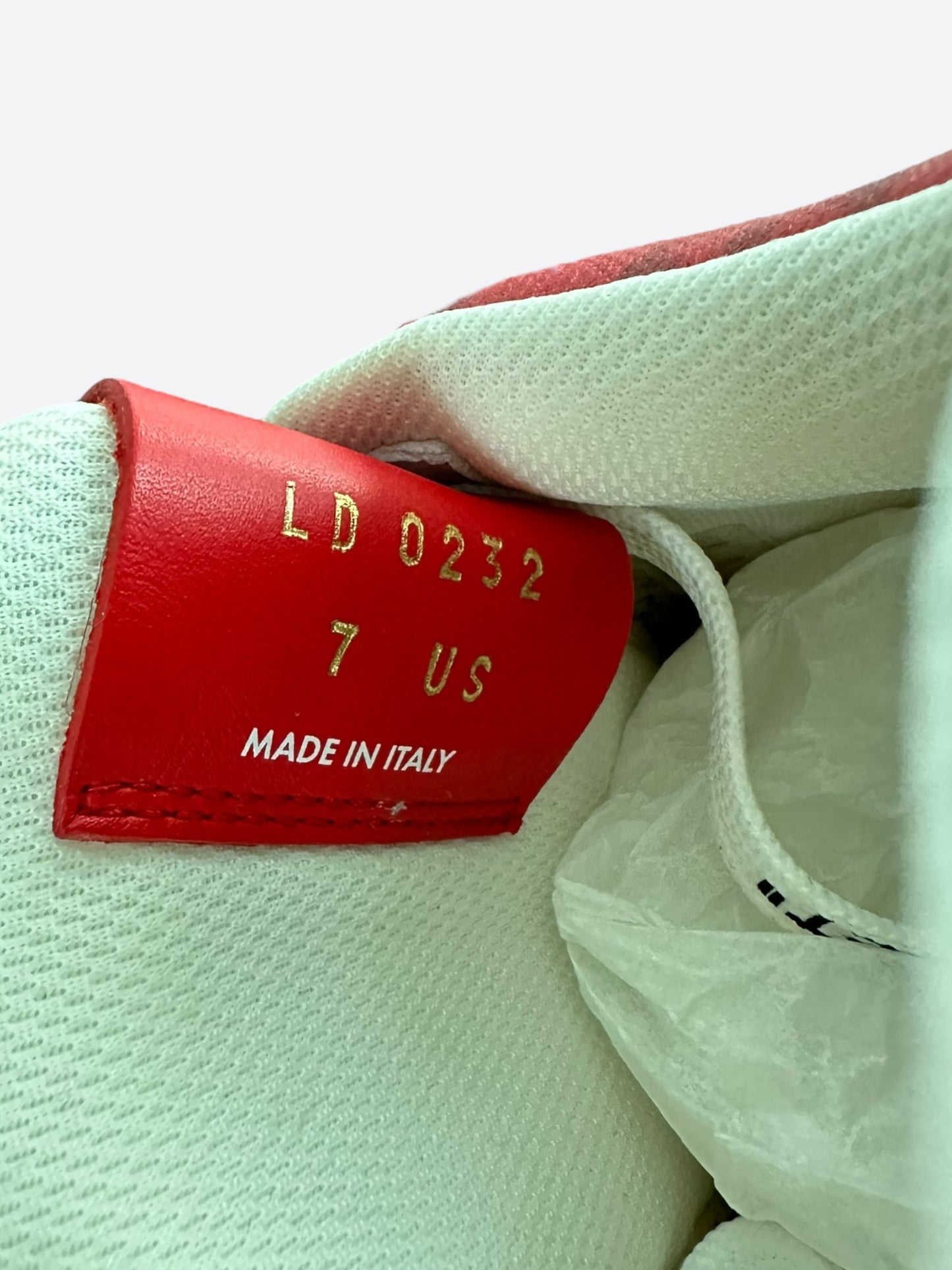 Louis Vuitton Nike Red & White Monogram Air Force 1