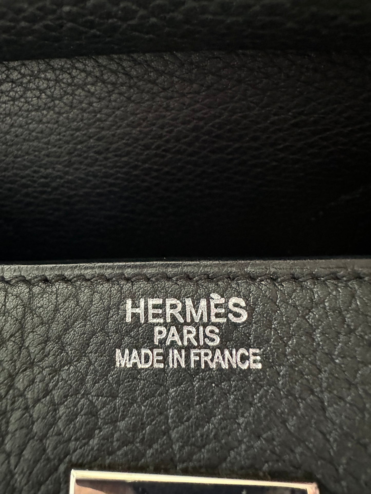 Hermes Black Togo HAC Birkin 50