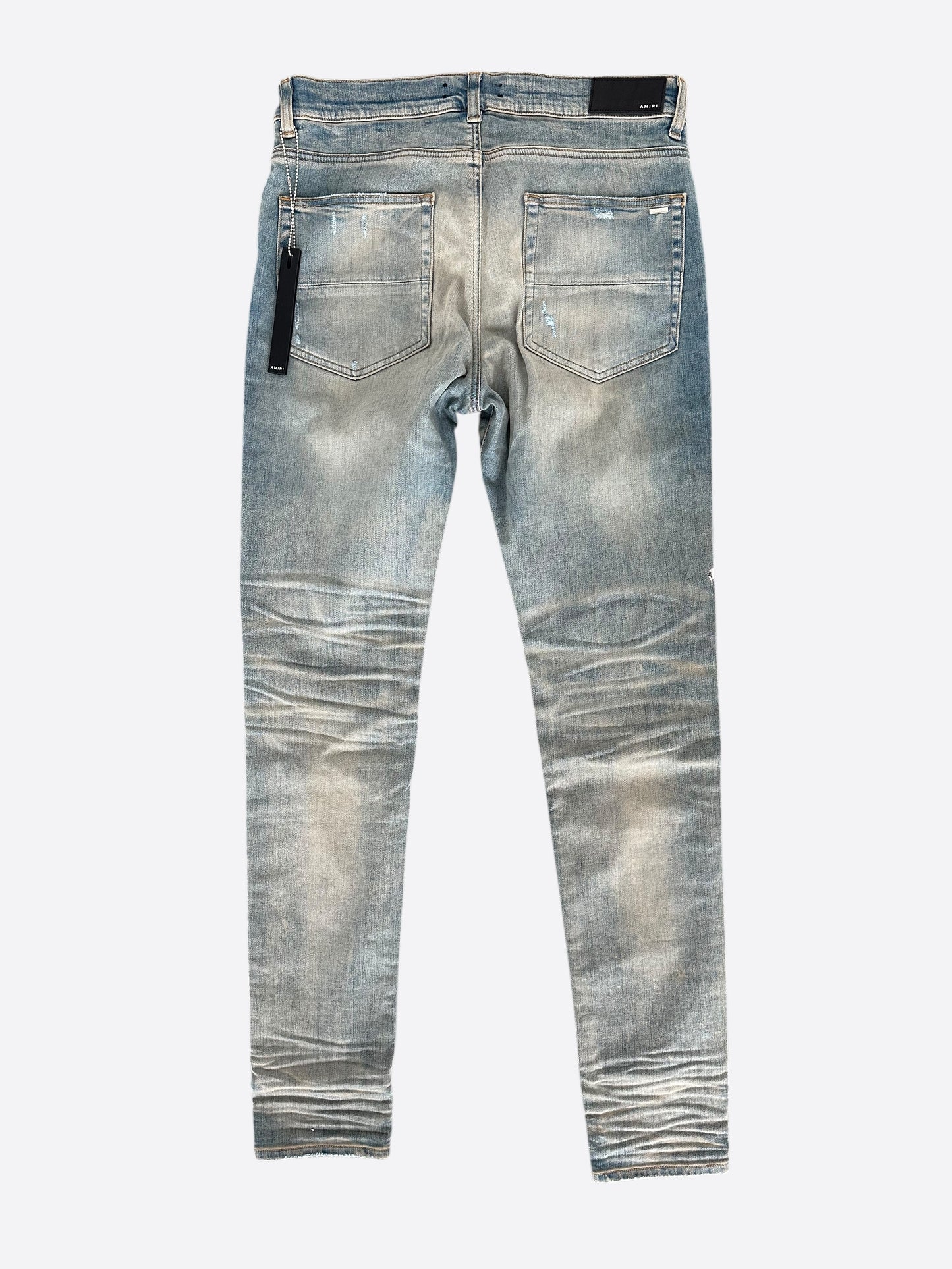 Amiri Clay Indigo Cherub Logo Jeans