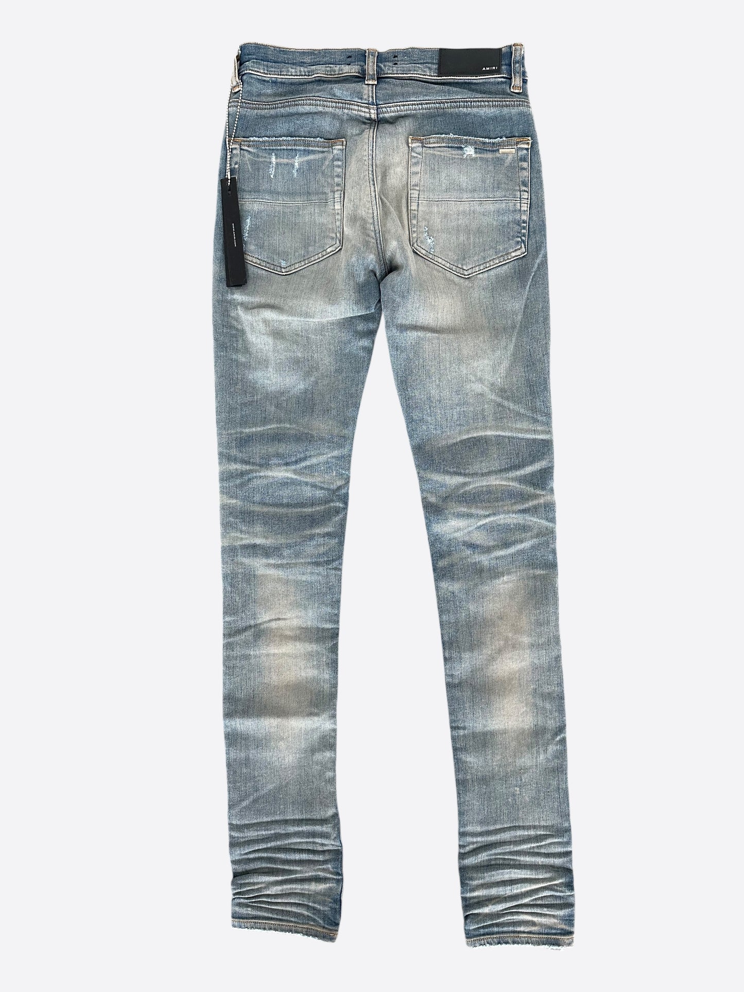 Amiri Clay Indigo & Red Patch MX1 Jeans