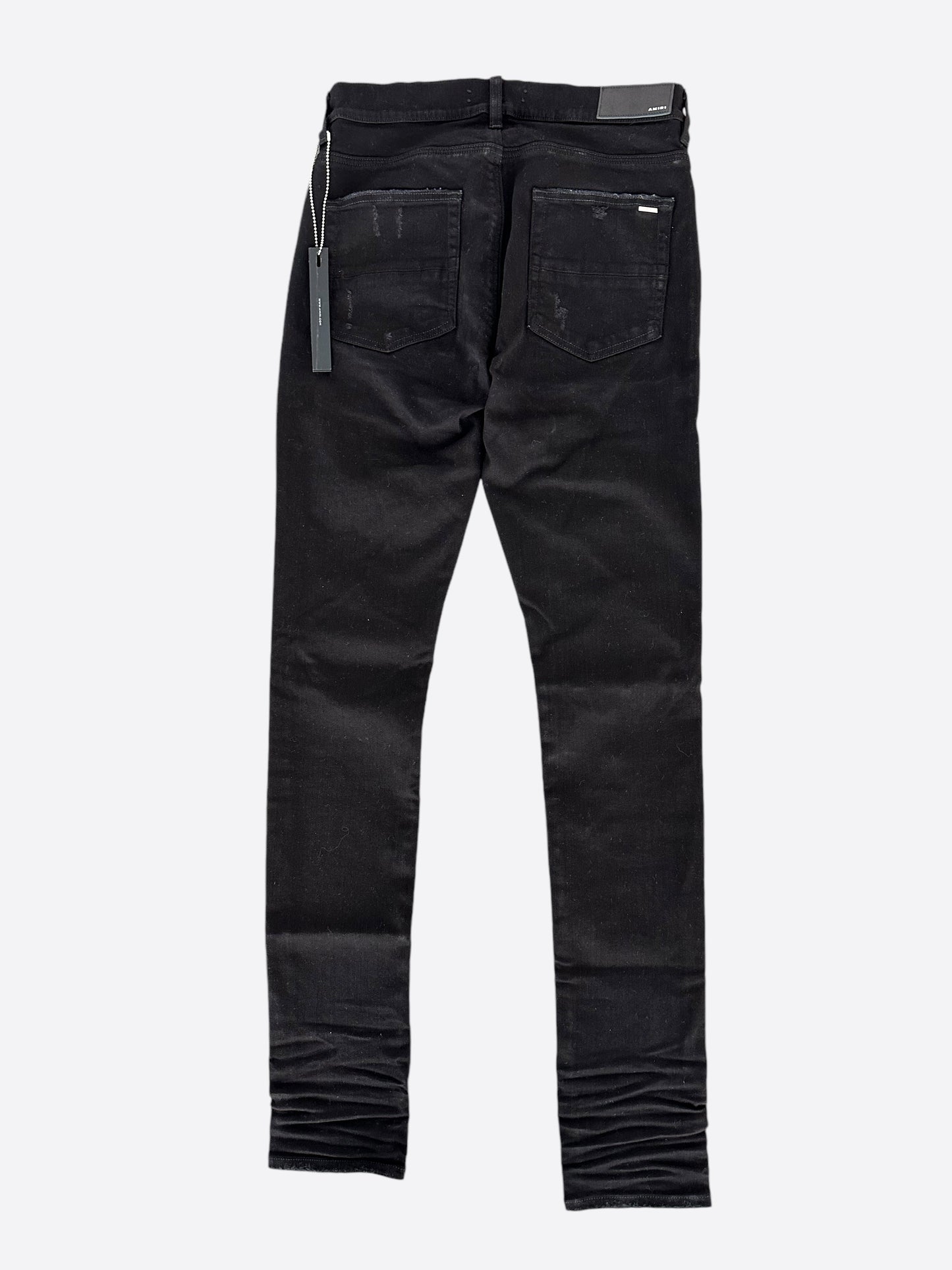 Amiri Black & Silver Patch MX1 Jeans