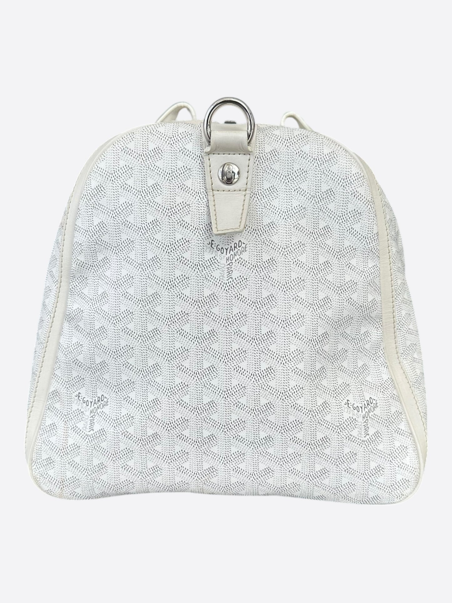 Goyard White Boston 50 Duffel Bag