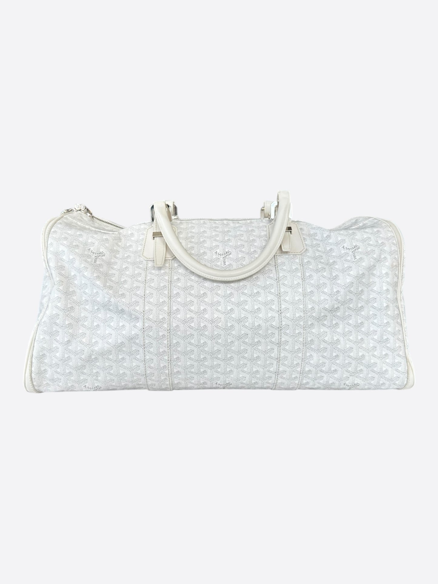 Goyard White Boston 50 Duffel Bag
