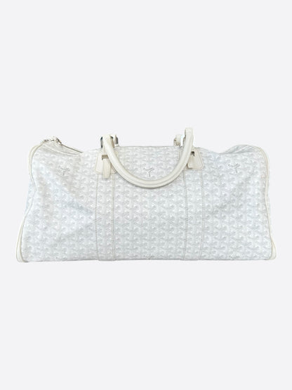 Goyard White Boston 50 Duffel Bag