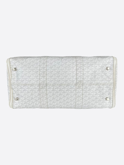 Goyard White Boston 50 Duffel Bag