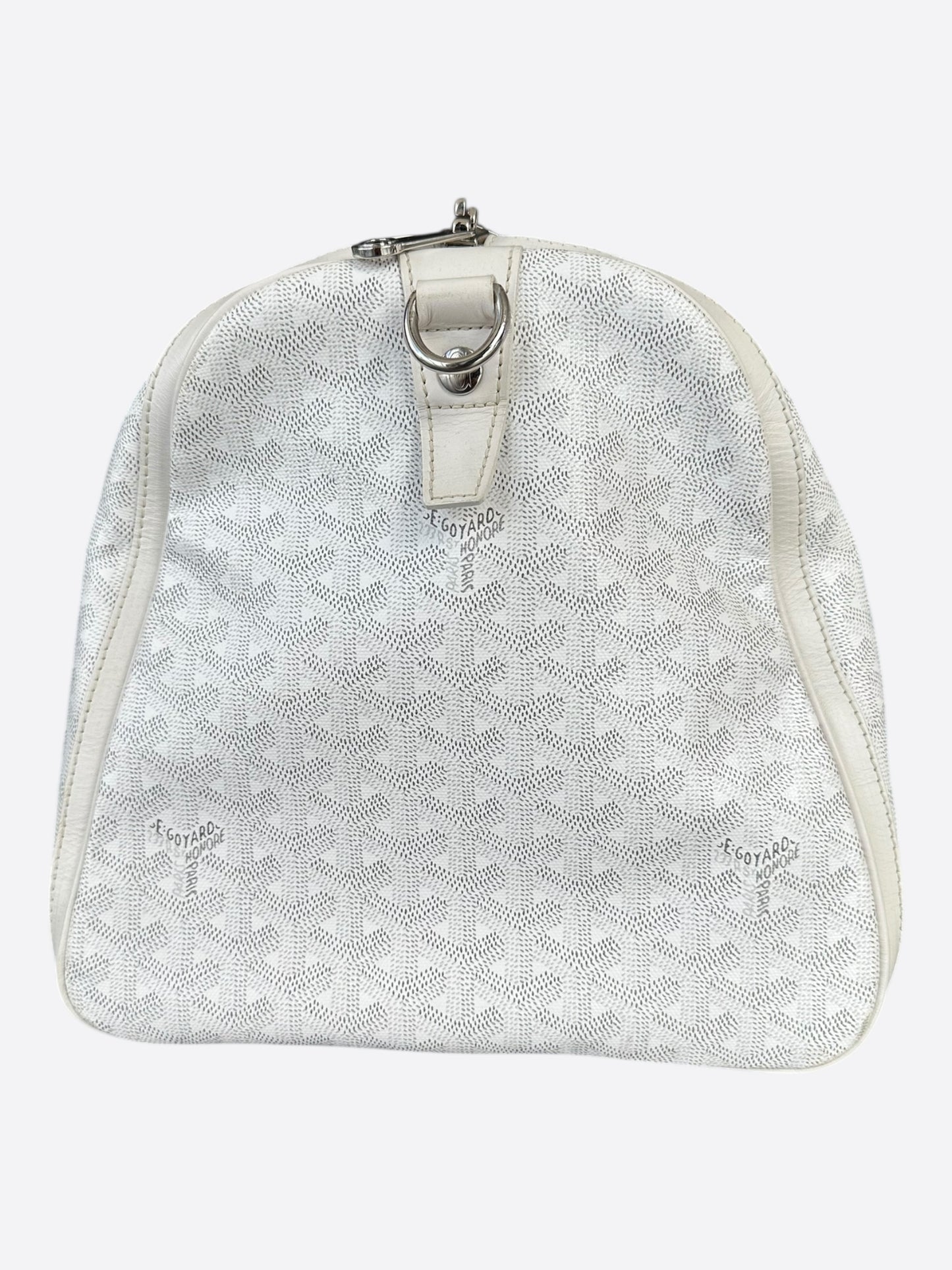 Goyard White Boston 50 Duffel Bag