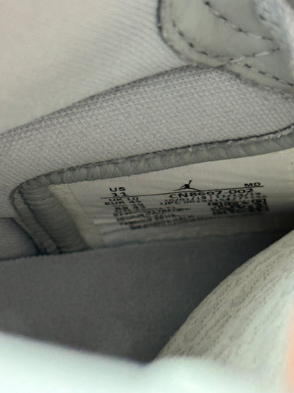 Dior Air Jordan Grey & White Oblique High Top Sneakers