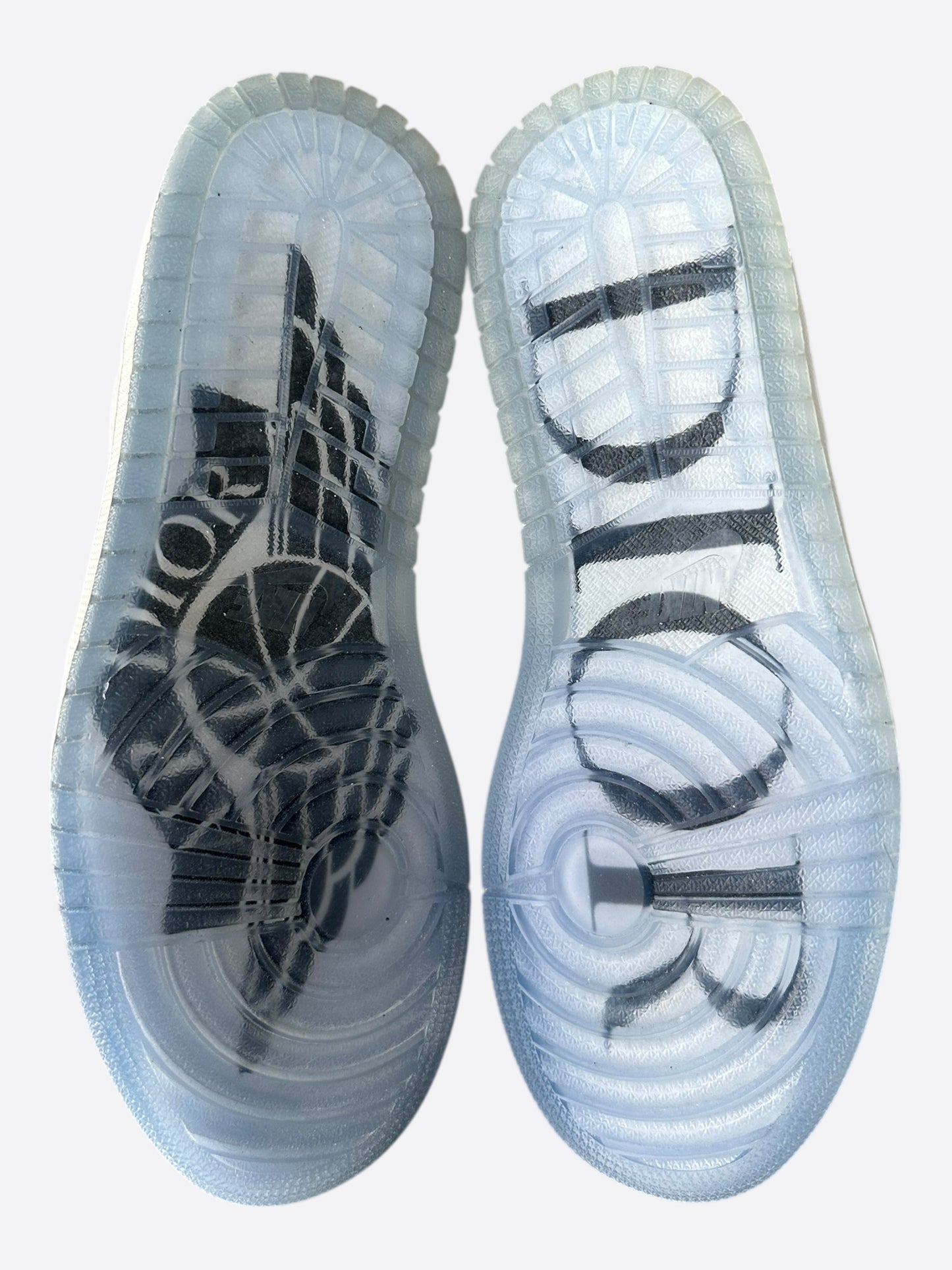 Dior Air Jordan Grey & White Oblique High Top Sneakers