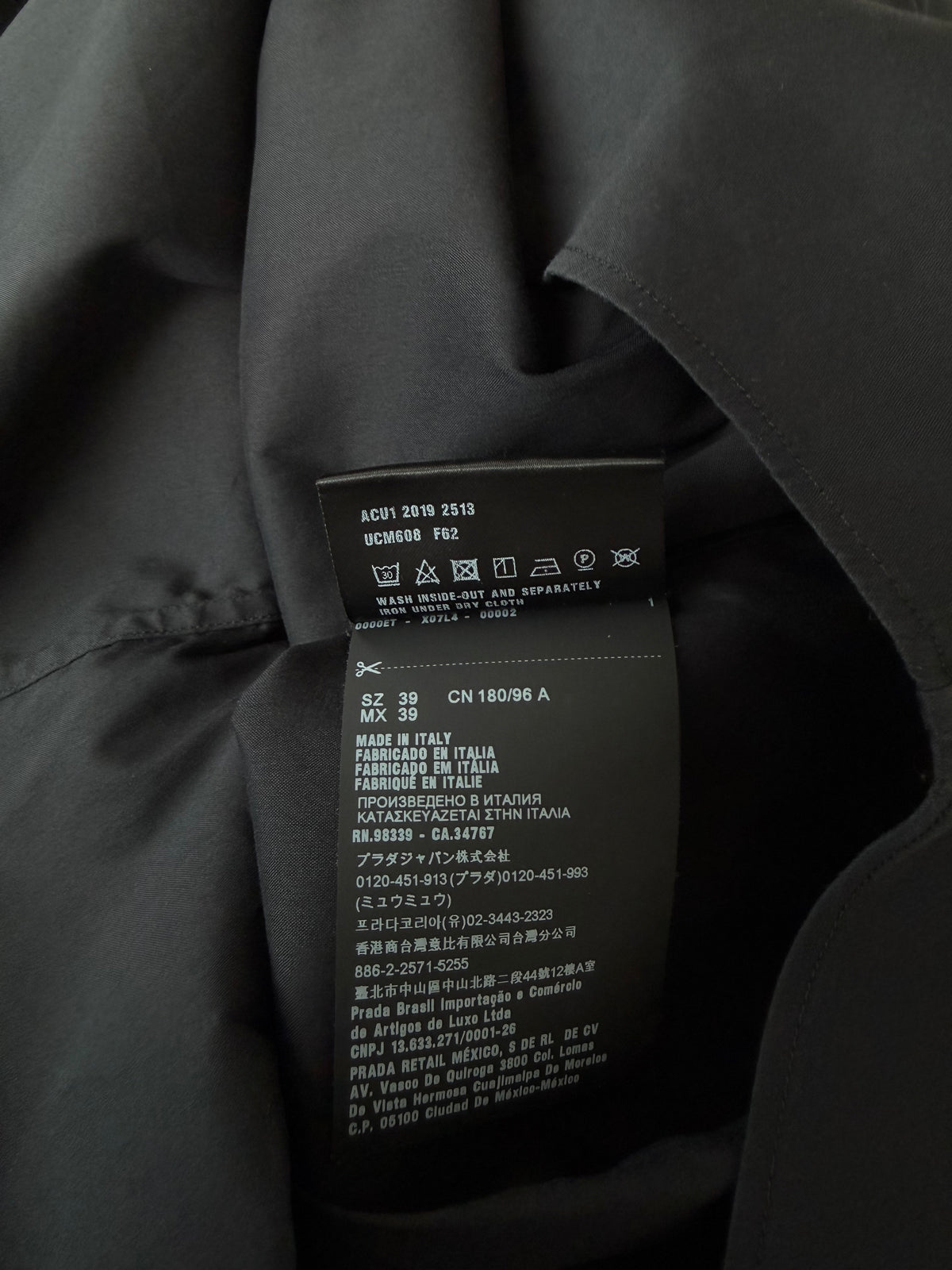 Prada Black Button Up Shirt