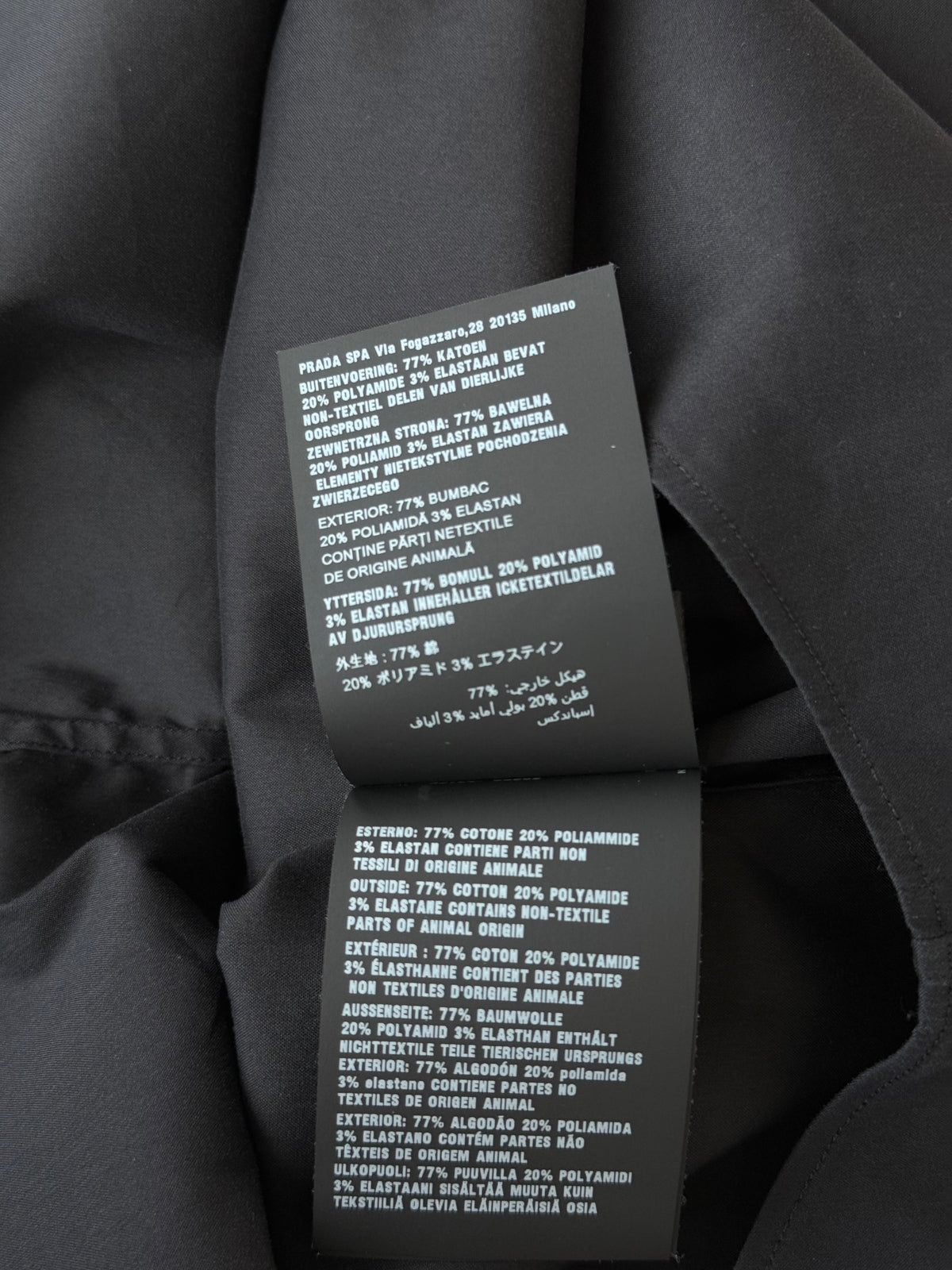Prada Black Button Up Shirt