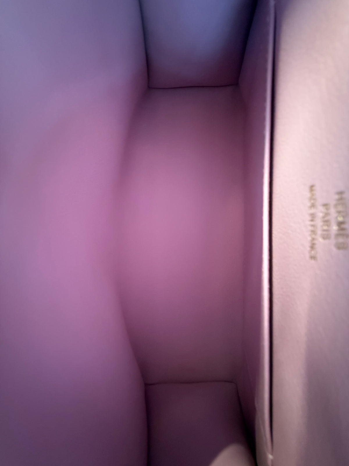 Hermes Mauve Sylvestre Epsom & Gold Hardware Kelly Pochette