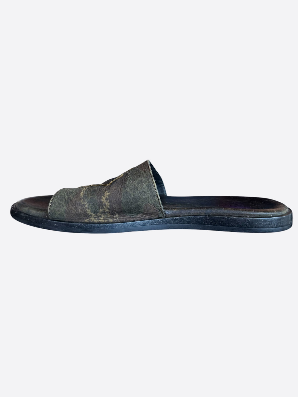 Chrome Hearts Camouflage Jacquard Cross Patch Slides