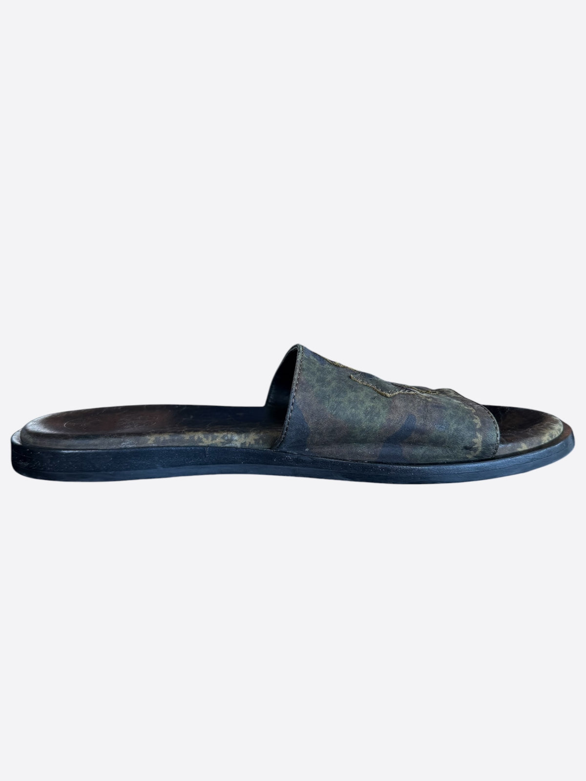 Chrome Hearts Camouflage Jacquard Cross Patch Slides
