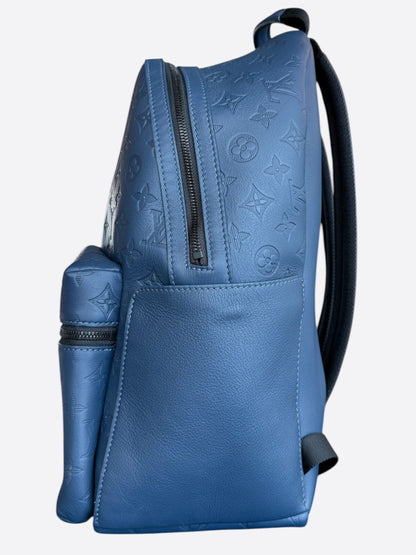 Louis Vuitton Blue Shadow Monogram Discovery Backpack