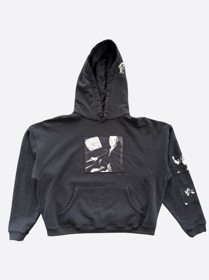 Enfants Riches Deprimes Faded Black & White Mozart Patch Hoodie
