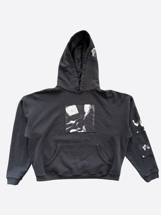 Enfants Riches Deprimes Faded Black & White Mozart Patch Hoodie