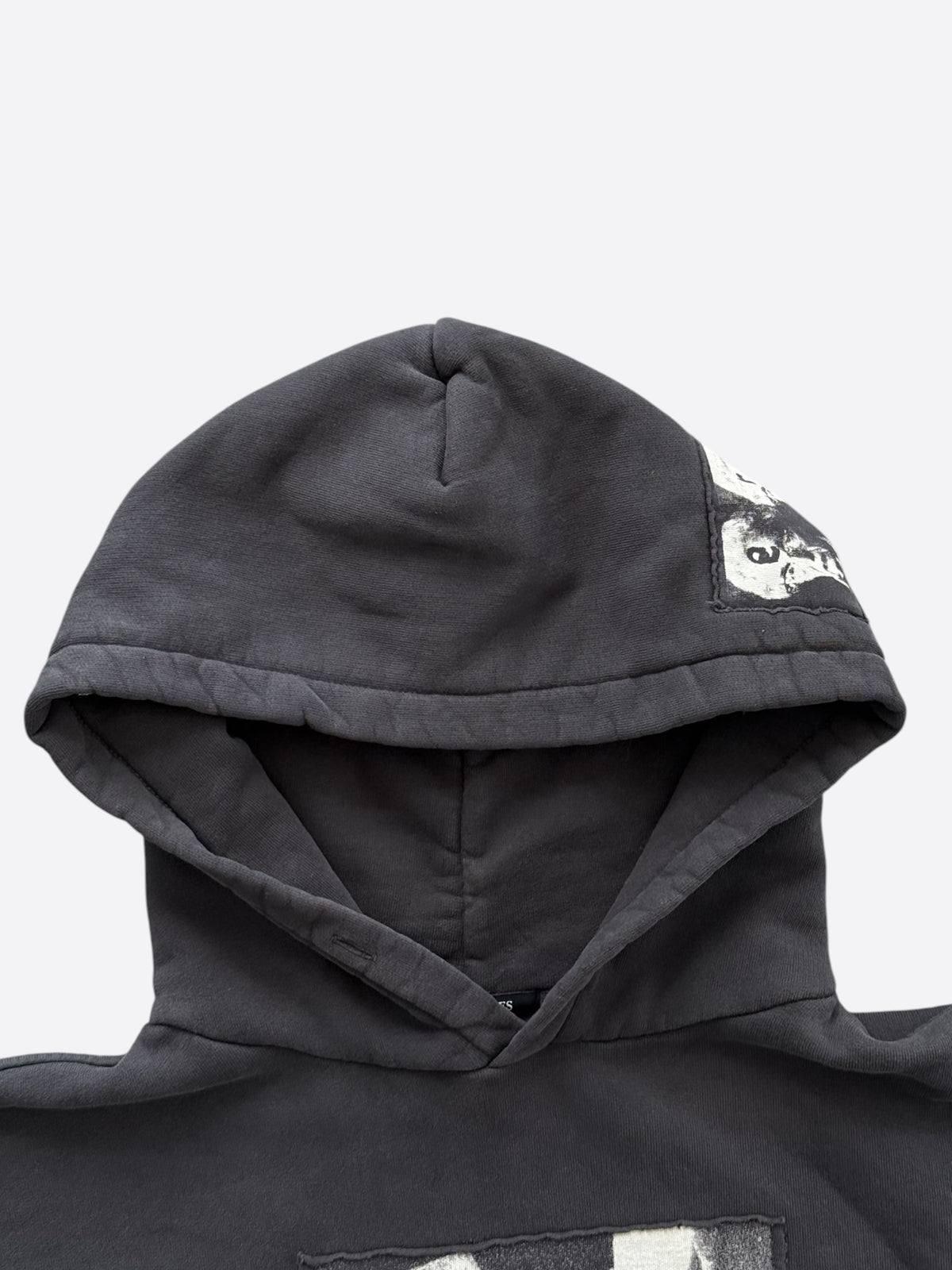 Enfants Riches Deprimes Faded Black & White Mozart Patch Hoodie