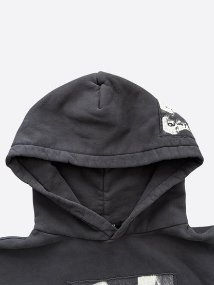Enfants Riches Deprimes Faded Black & White Mozart Patch Hoodie