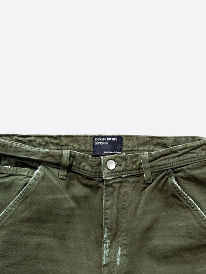Enfants Riches Deprimes Olive Distressed Carpenter Pants