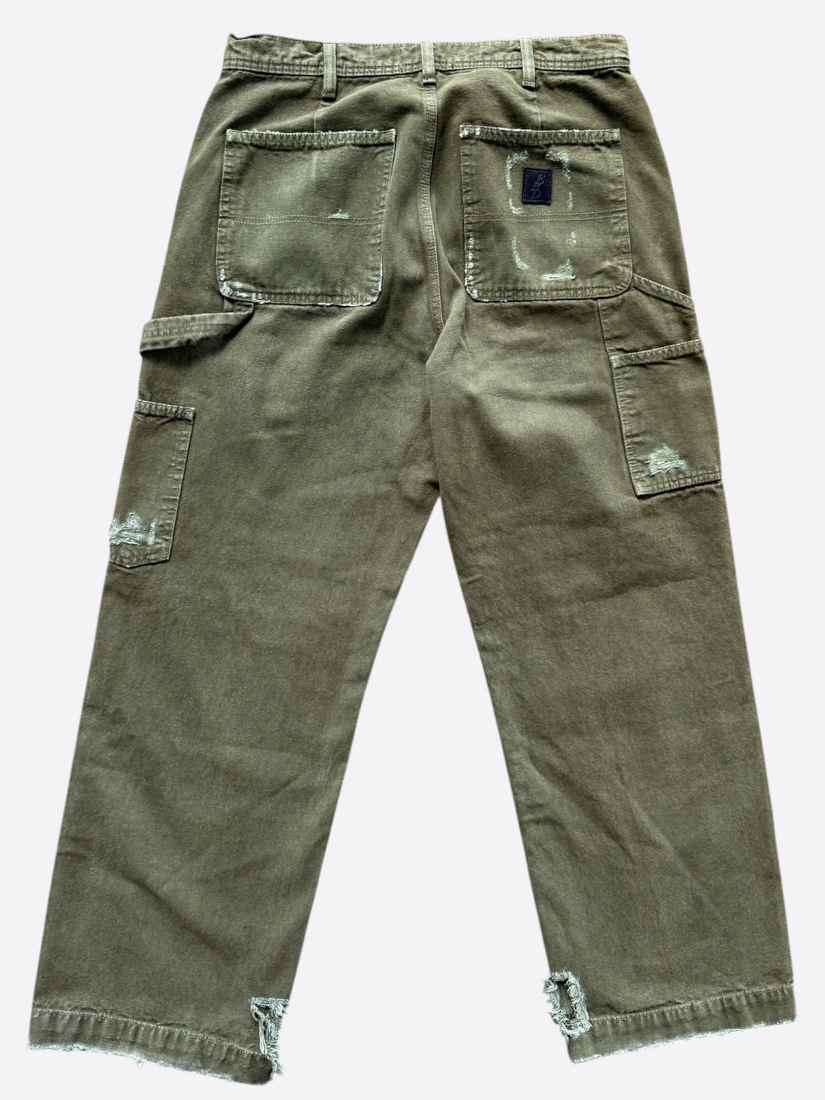 Enfants Riches Deprimes Olive Distressed Carpenter Pants