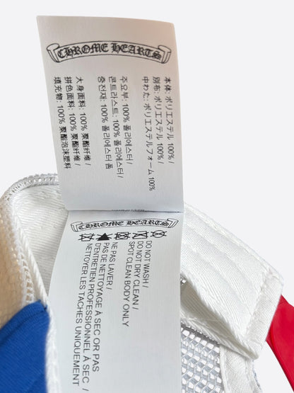 Chrome Hearts Red, Blue & White Triple Cross Trucker Hat