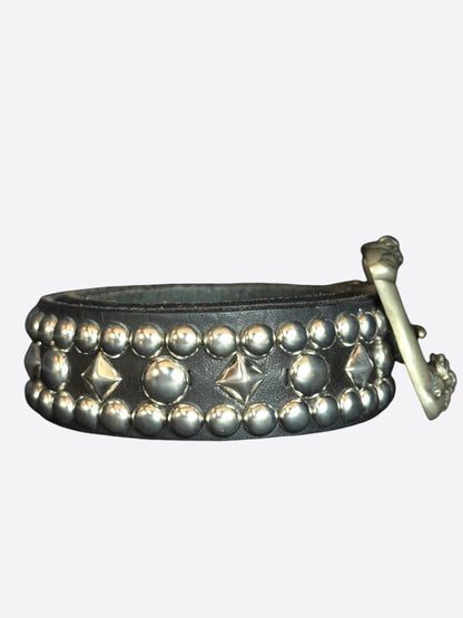 Enfants Riches Deprimes Black & Silver Studded Belt