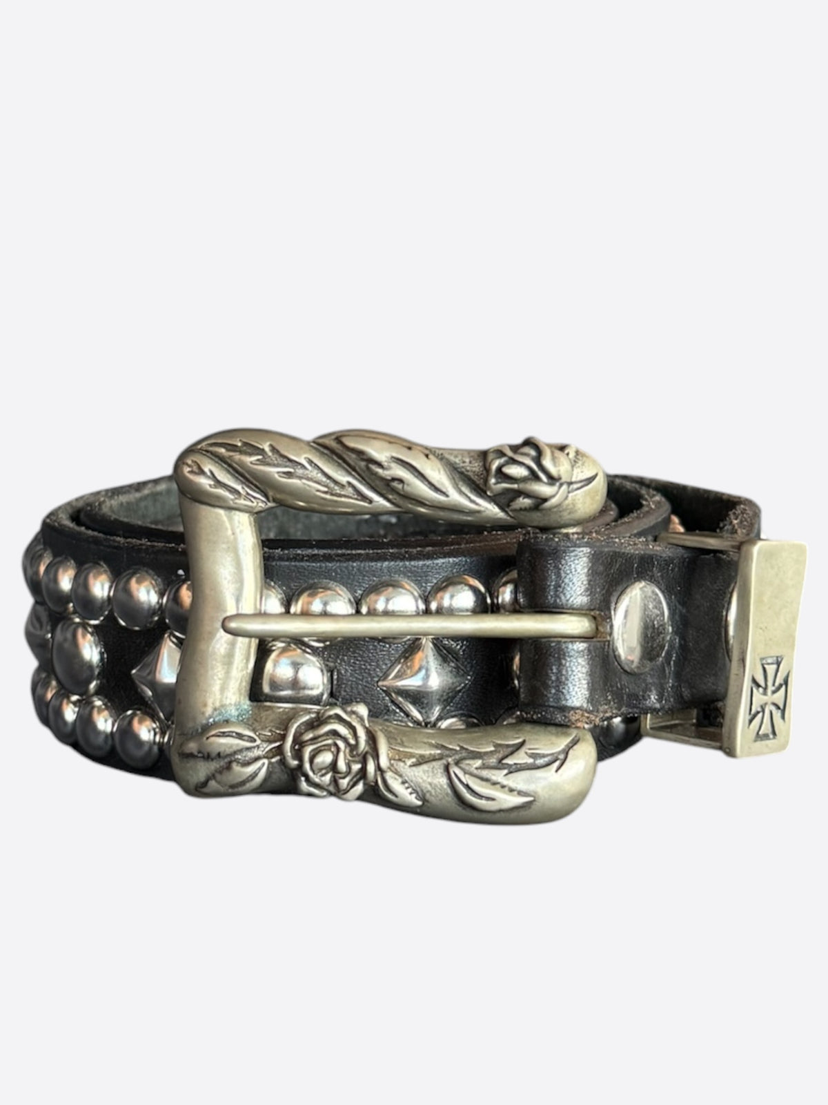 Enfants Riches Deprimes Black & Silver Studded Belt