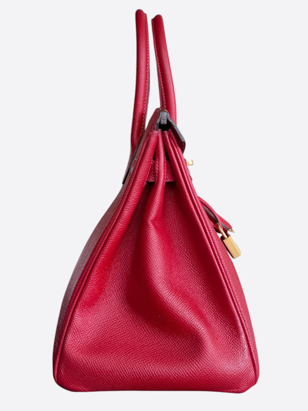 Hermes Rouge Casaque Epsom & Gold Hardware Birkin 30